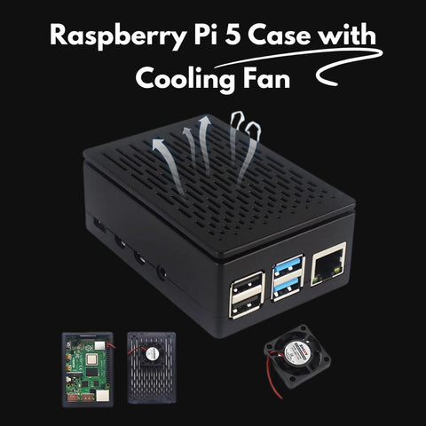 High-performance RetroPie gaming console powered by Raspberry Pi 5 with cooling fan