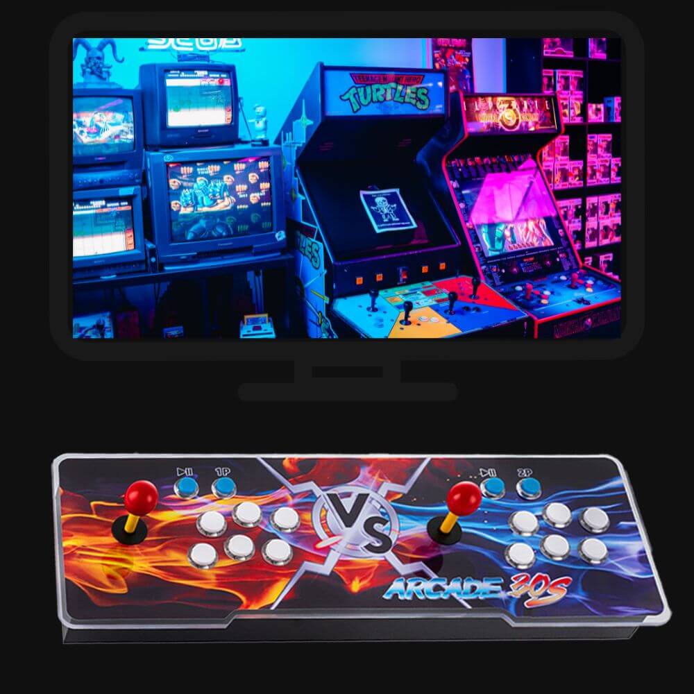14 Screen Portable Arcade Game Console, Plug and Play Game Machine, Metal  Case with Lock, Support Download Game Online, with 5000 HD Retro Games